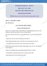 Đề thi học kì 2 Văn 8 Chân trời sáng tạo - Đề số 5